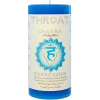 Throat Chakra Blue Pillar Candle