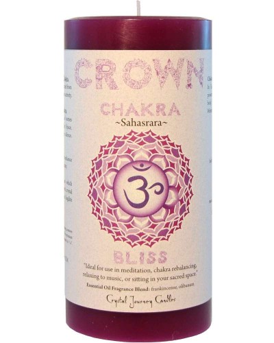 Crown Chakra Purple Pillar Candle