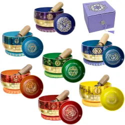 7 Chakra Small Singing Bowl Set