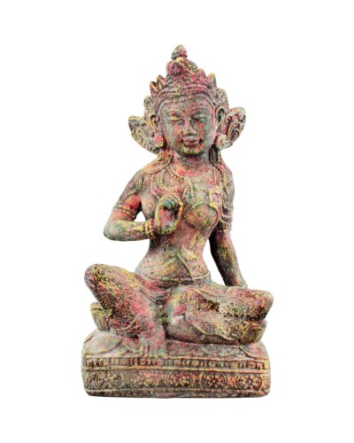 Rainbow Tara Chakra Statue in Volcanic Stone