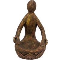 Yoga Lotus Goddess Volcanic Stone Statue
