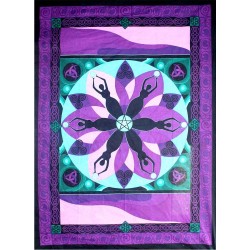Moon Goddess Purple Tapestry