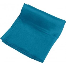 Turquoise Pure Silk 9 Inch Square