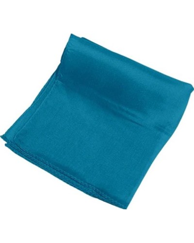 Turquoise Pure Silk 9 Inch Square