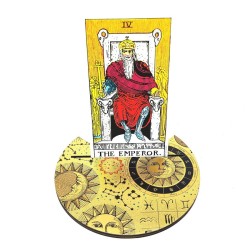 Sun and Moon Astrological Crescent Tarot Card Holder