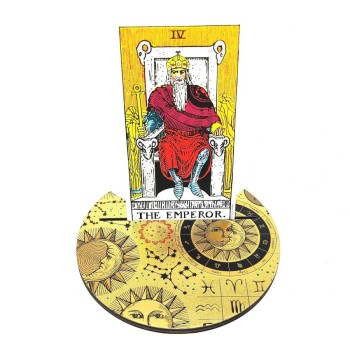 Sun and Moon Astrological Crescent Tarot Card Holder