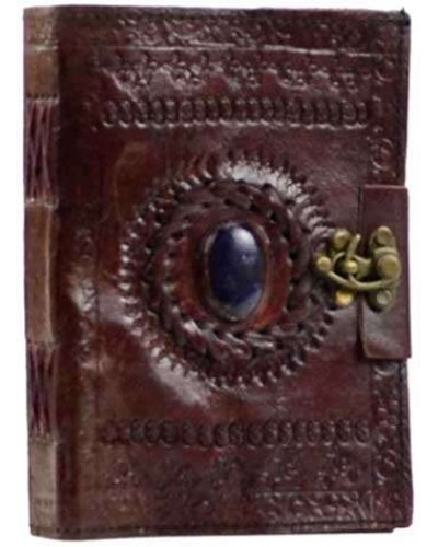 Gods Eye Brown Leather Pocket Journal with Latch