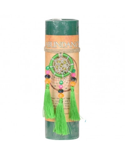 Abundance Dreamcatcher Pillar Candle