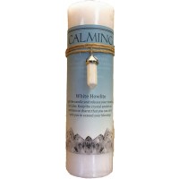 Calming Crystal Energy Candle with Whie Howlite Pendant