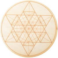 Geometric Star Crystal Grid in 3 Sizes