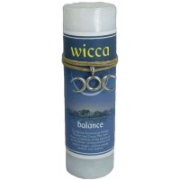 Wicca Balance Spell Candle with Amulet Pendant