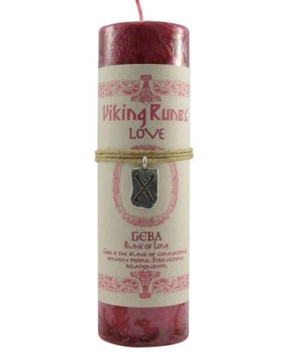 Geba Love Viking Rune Amulet Candle