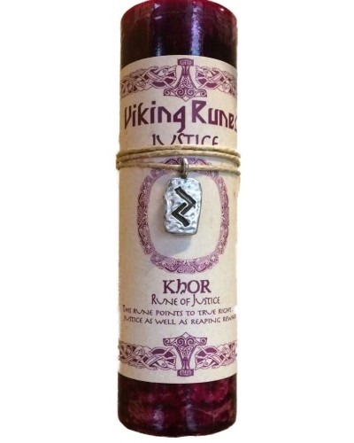 Khor Justice Viking Rune Amulet Candle