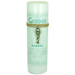 Goddess Moon Spell Candle with Amulet Pendant
