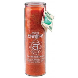 Sacral Chakra Glass Jar Pillar Candle