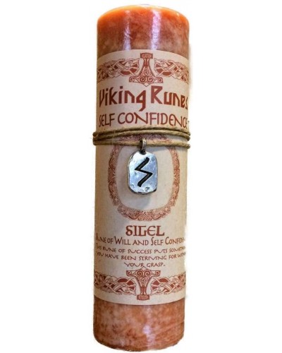 Sigel Self Confidence Viking Rune Amulet Candle