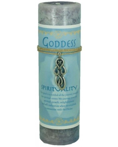 Goddess Spirit Spell Candle with Amulet Pendant