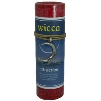 Wicca Attraction Spell Candle with Amulet Pendant