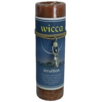 Wicca Intuition Spell Candle with Amulet Pendant