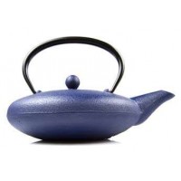 Blue Cast Iron Tea Pot