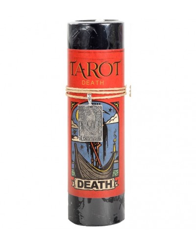 Death Tarot Card Candle with Pendant for Endings