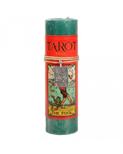 The Fool Tarot Card Candle with Pendant for New Beginnings