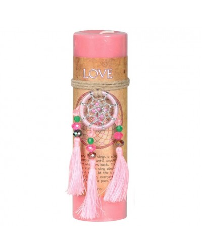 Love Dreamcatcher Pillar Candle