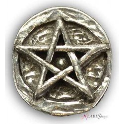 Pentagram Pewter Pocket Charm