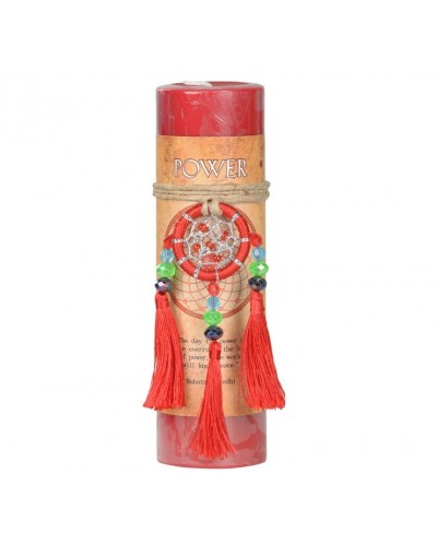 Power Dreamcatcher Pillar Candle